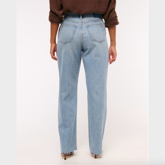 Abercrombie & Fitch Light Blue Flare Jeans - Picture 3 of 8